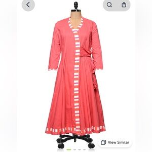 Bhama Couture Pink Wrap Around Dress Size Small